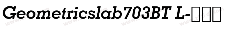 Geometricslab703BT L字体转换
